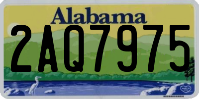AL license plate 2AQ7975