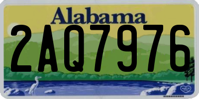 AL license plate 2AQ7976