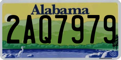 AL license plate 2AQ7979