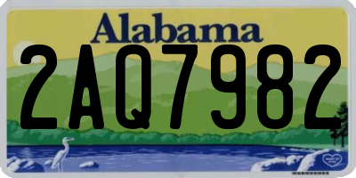 AL license plate 2AQ7982