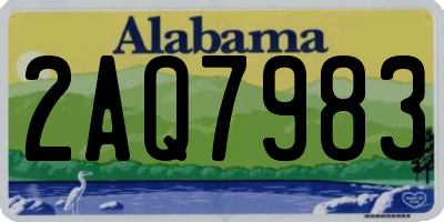 AL license plate 2AQ7983