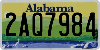 AL license plate 2AQ7984