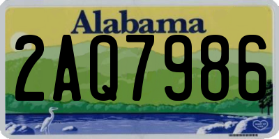 AL license plate 2AQ7986
