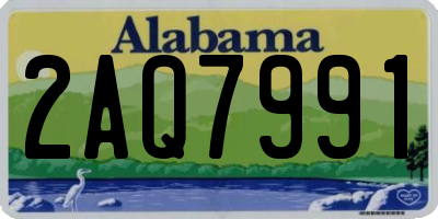 AL license plate 2AQ7991