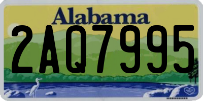 AL license plate 2AQ7995