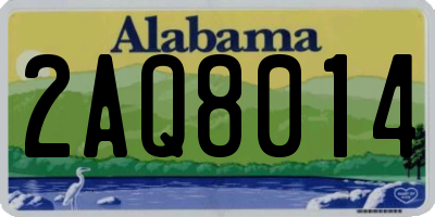 AL license plate 2AQ8014
