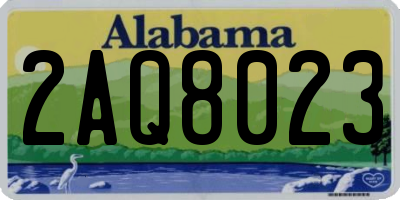 AL license plate 2AQ8023