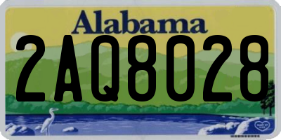 AL license plate 2AQ8028