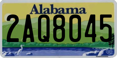 AL license plate 2AQ8045