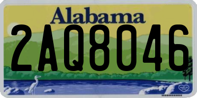 AL license plate 2AQ8046