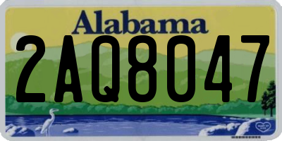 AL license plate 2AQ8047