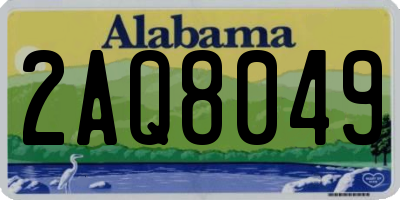 AL license plate 2AQ8049
