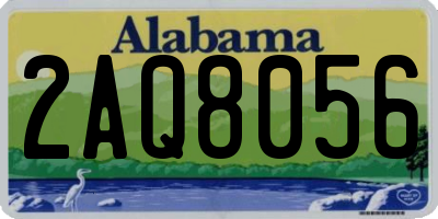 AL license plate 2AQ8056