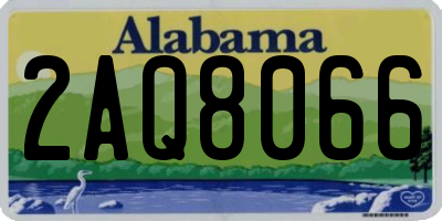 AL license plate 2AQ8066