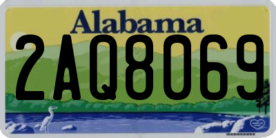 AL license plate 2AQ8069