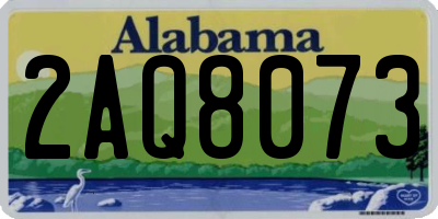 AL license plate 2AQ8073