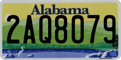 AL license plate 2AQ8079