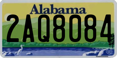 AL license plate 2AQ8084