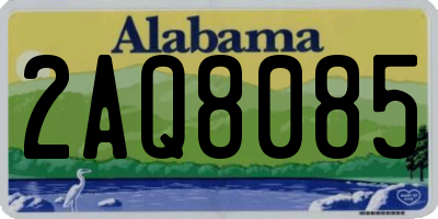 AL license plate 2AQ8085