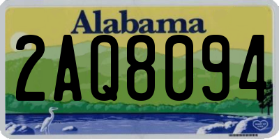 AL license plate 2AQ8094