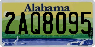 AL license plate 2AQ8095
