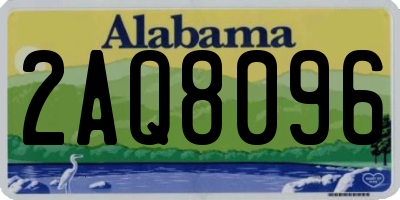 AL license plate 2AQ8096