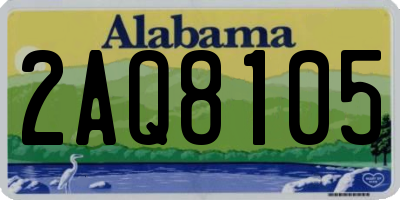 AL license plate 2AQ8105