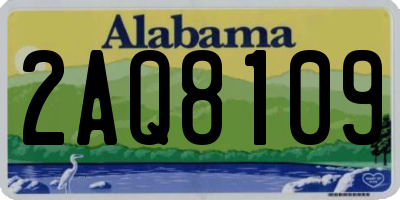 AL license plate 2AQ8109