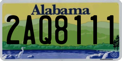 AL license plate 2AQ8111