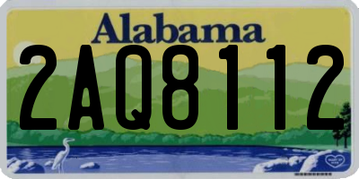 AL license plate 2AQ8112