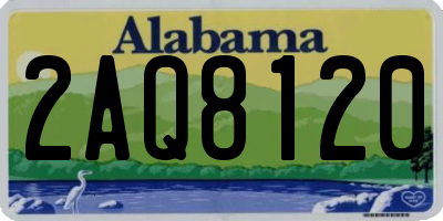 AL license plate 2AQ8120