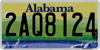 AL license plate 2AQ8124