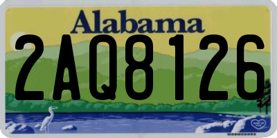 AL license plate 2AQ8126