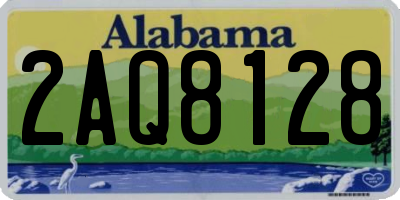 AL license plate 2AQ8128