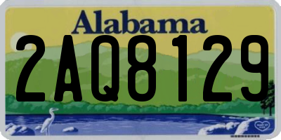 AL license plate 2AQ8129