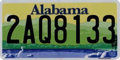 AL license plate 2AQ8133