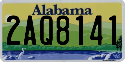 AL license plate 2AQ8141