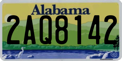AL license plate 2AQ8142