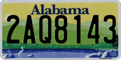 AL license plate 2AQ8143