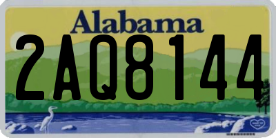 AL license plate 2AQ8144