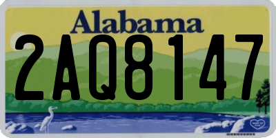 AL license plate 2AQ8147