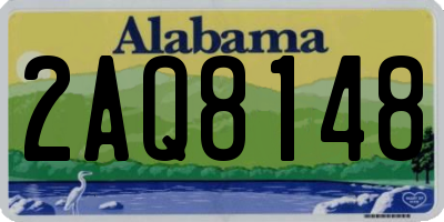 AL license plate 2AQ8148