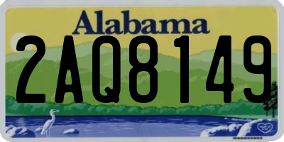 AL license plate 2AQ8149