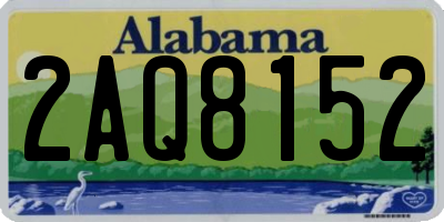 AL license plate 2AQ8152