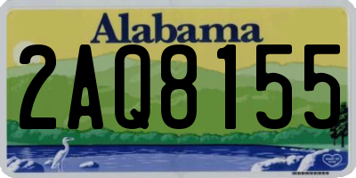 AL license plate 2AQ8155