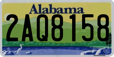 AL license plate 2AQ8158