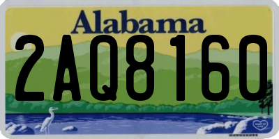 AL license plate 2AQ8160