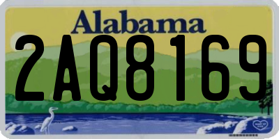 AL license plate 2AQ8169