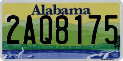 AL license plate 2AQ8175