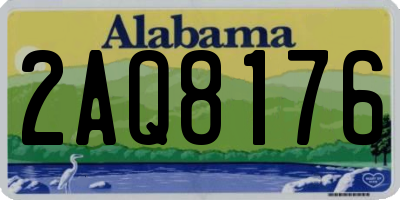 AL license plate 2AQ8176